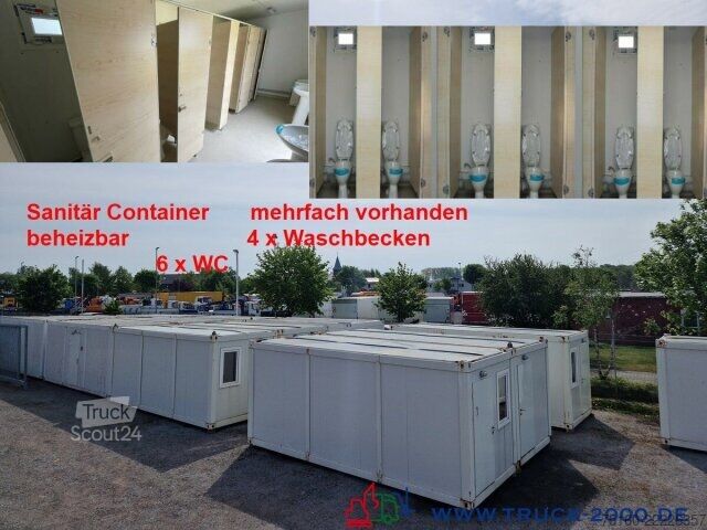 Открытый прицеп с тентом  Sanitär Toiletten Container NEU 6 Toiletten