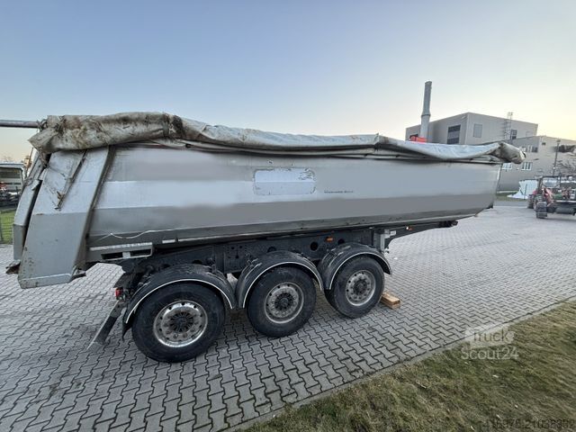 Semitrailer FLIEGL DHKS 390 Sattelauflieger Stahl-Mulde 24,5m³