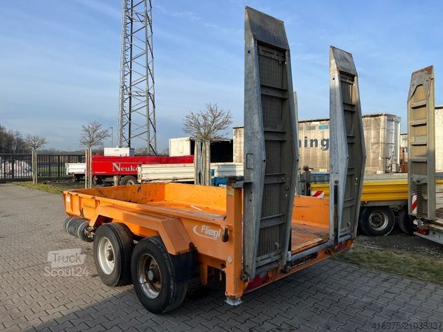 Trailer FLIEGL TTS 89 Tandem Tiefbett 4m Anhänger