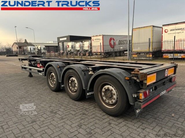 Containervervoer Kögel S24-2 PORT 40, 3 AS CONTAINERCHASSIS
