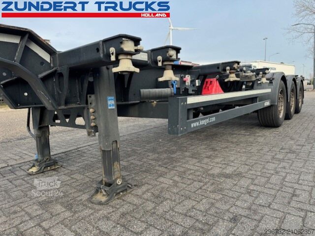 Containervervoer Kögel S24-2 PORT 40, 3 AS CONTAINERCHASSIS