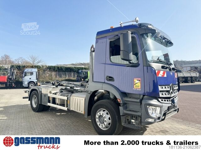 Roll-off tipper truck Mercedes-Benz Arocs 1836/4x2, Meiller RK 14.55 Abrollkipper,