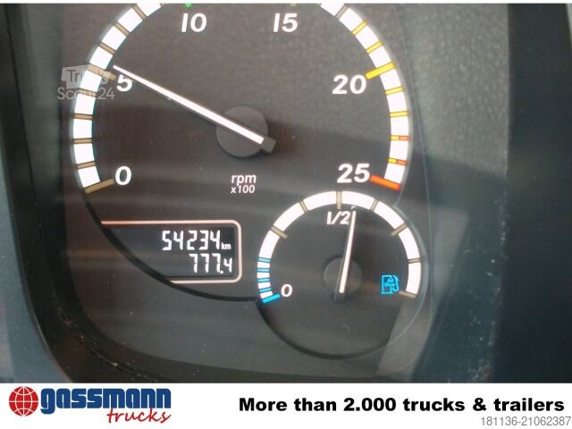 Roll-off tipper truck Mercedes-Benz Arocs 1836/4x2, Meiller RK 14.55 Abrollkipper,