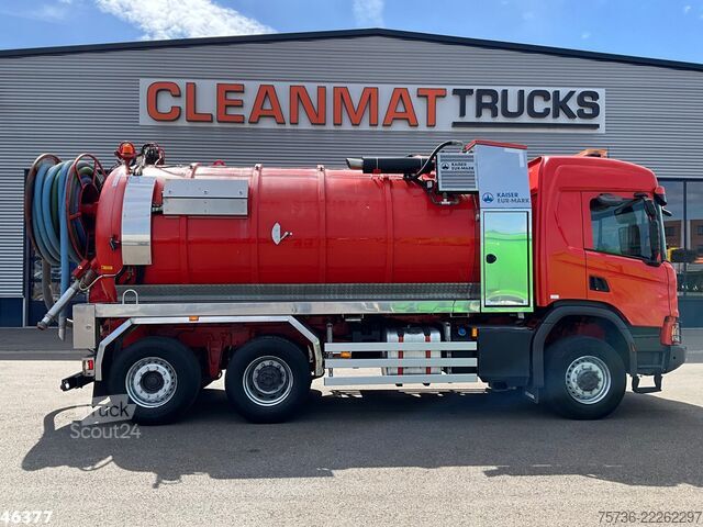 Véhicule aspirant Scania P 450 XT 6x4 Euro 6 Kaiser 15m³ Vacuum/Saug