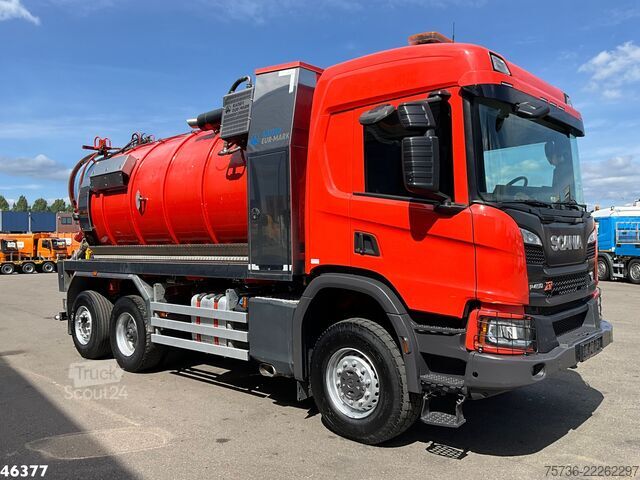 Véhicule aspirant Scania P 450 XT 6x4 Euro 6 Kaiser 15m³ Vacuum/Saug