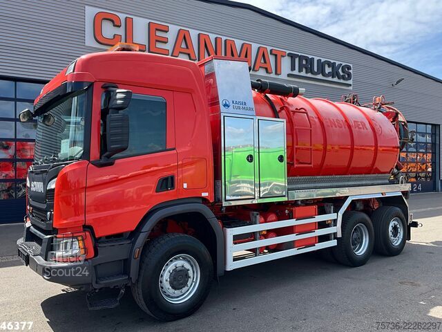 Véhicule aspirant Scania P 450 XT 6x4 Euro 6 Kaiser 15m³ Vacuum/Saug