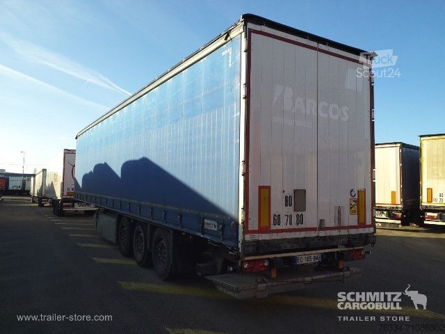 Open semitrailer with tarp Schmitz Cargobull Semitrailer Curtainsider Standard Hayon