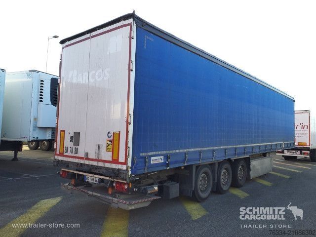 Open semitrailer with tarp Schmitz Cargobull Semitrailer Curtainsider Standard Hayon