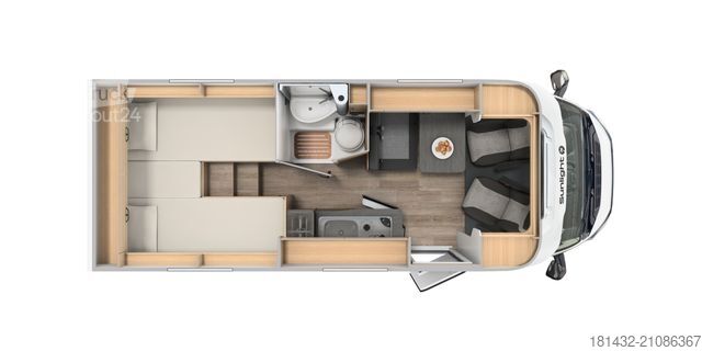 Half-integraal camper SUNLIGHT V 66 Adventure Edition Modell 2026