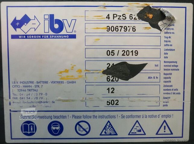 Forklift aküsü IBV 24 Volt 4 PzS 620 Ah