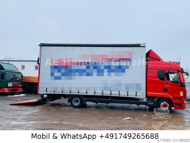 Furgão cortina de lona MAN TGL 8.250 GN BL Motorbremse|LBW|ACC|Alcoa|BSD