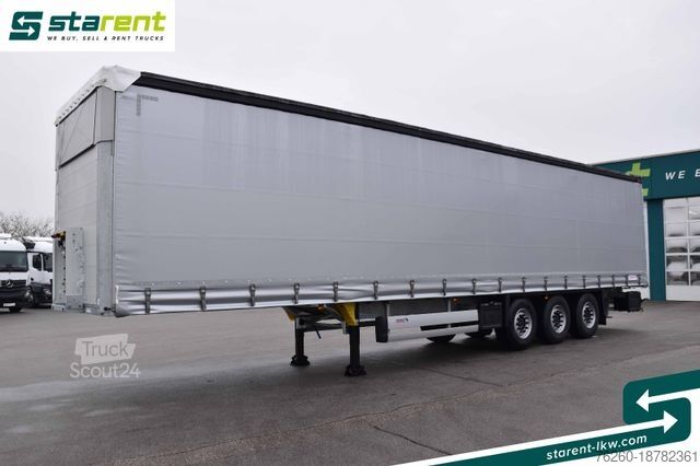 Odprta polprikolica s ponjavo SCHMITZ CARGOBULL Tautliner, Hubdach, Liftachse, XL Zertifikat