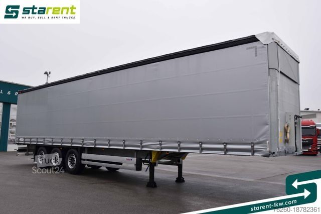 Odprta polprikolica s ponjavo SCHMITZ CARGOBULL Tautliner, Hubdach, Liftachse, XL Zertifikat