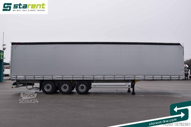 Odprta polprikolica s ponjavo SCHMITZ CARGOBULL Tautliner, Hubdach, Liftachse, XL Zertifikat