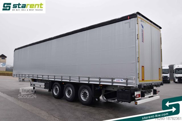 Odprta polprikolica s ponjavo SCHMITZ CARGOBULL Tautliner, Hubdach, Liftachse, XL Zertifikat