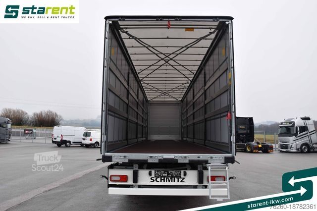 Odprta polprikolica s ponjavo SCHMITZ CARGOBULL Tautliner, Hubdach, Liftachse, XL Zertifikat