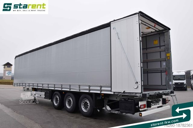 Odprta polprikolica s ponjavo SCHMITZ CARGOBULL Tautliner, Hubdach, Liftachse, XL Zertifikat
