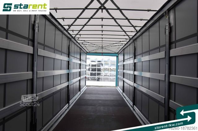 Odprta polprikolica s ponjavo SCHMITZ CARGOBULL Tautliner, Hubdach, Liftachse, XL Zertifikat