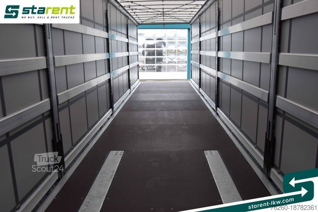 Odprta polprikolica s ponjavo SCHMITZ CARGOBULL Tautliner, Hubdach, Liftachse, XL Zertifikat