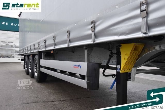 Odprta polprikolica s ponjavo SCHMITZ CARGOBULL Tautliner, Hubdach, Liftachse, XL Zertifikat