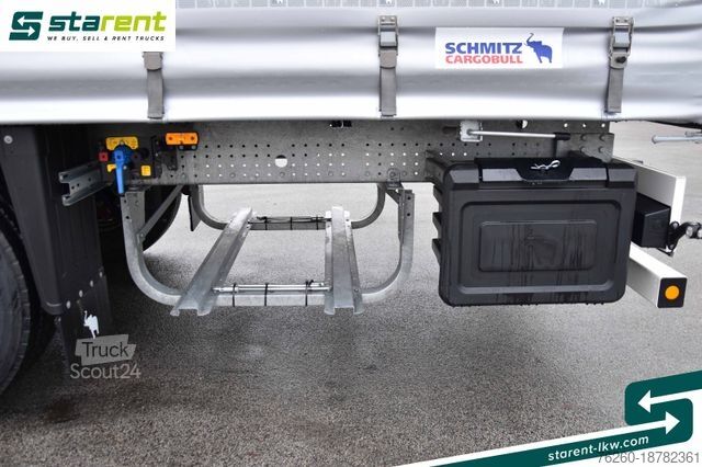 Odprta polprikolica s ponjavo SCHMITZ CARGOBULL Tautliner, Hubdach, Liftachse, XL Zertifikat