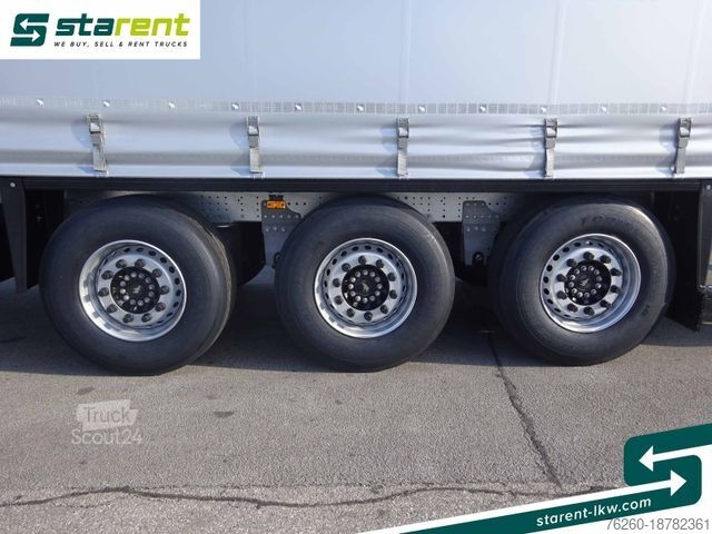 Odprta polprikolica s ponjavo SCHMITZ CARGOBULL Tautliner, Hubdach, Liftachse, XL Zertifikat