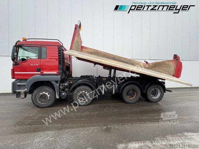 Camion-benne tricar MAN TGS 35.460 FK 8x4, Klima, Bordmatik, L-Fhs