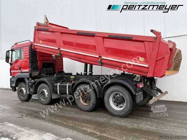 Camion-benne tricar MAN TGS 35.460 FK 8x4, Klima, Bordmatik, L-Fhs