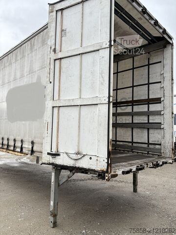 Değiştirilebilir kasa, platform ve brandalı Krone Jumbo 3m Innenhöhe Hubdach Edscha