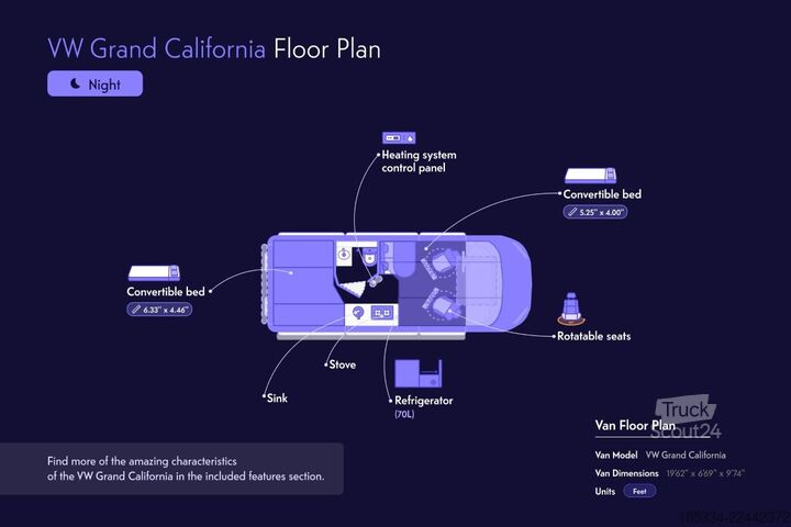 Kemperis/kemperis automobīlis 2023 Volkswagen Grand California Automatique | Entièrement équipé