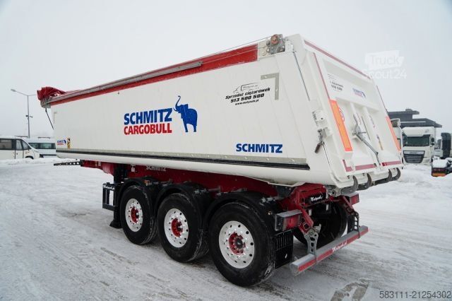 Tipper semitrailer SCHMITZ CARGOBULL WYWROTKA / 27 m3 / ALUMINIOWA / O? PODNOSZONA /