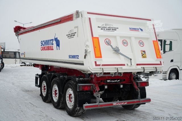 Tipper semitrailer SCHMITZ CARGOBULL WYWROTKA / 27 m3 / ALUMINIOWA / O? PODNOSZONA /