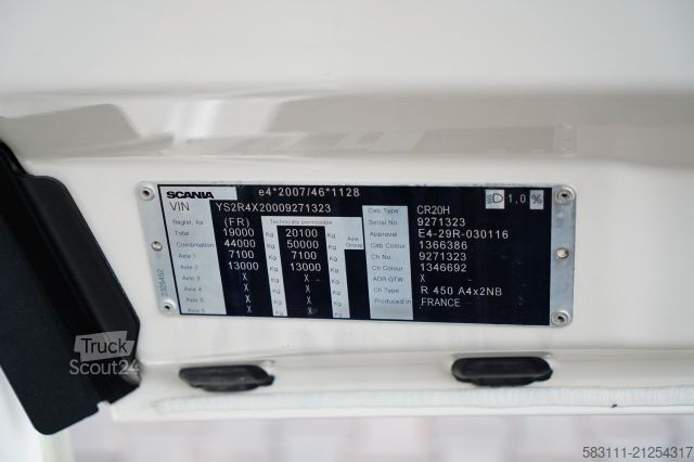Standard tractor unit SCANIA R 450 / RETARDER / HYDRAULIKA / I-PARK COOL / FU