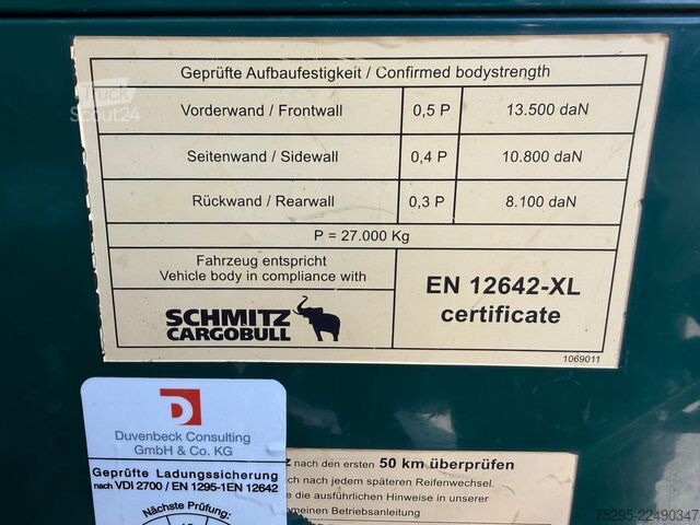 Nutzfahrzeug Schmitz Cargobull 3 Achs Mega Power Curtain TOP Reifen TÜV 09 26