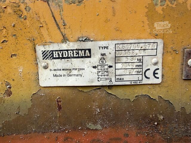 Wiellader HYDREMA WL480C, Klappschaufel, Palettengabel,hyd. S.W.S.
