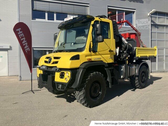 Máquina agrícola Mercedes-Benz Unimog U 530 LOF Schnellwechsel Kran Miete