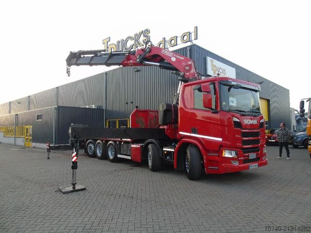Tovornjak z žerjavom Scania R 500 + FASSI 110 TON 8x HYDO + 10x4 + EUO 6