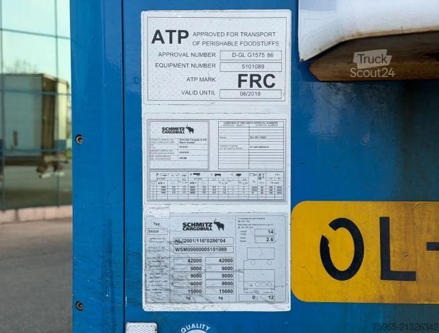Semirremolque frigorífico SCHMITZ CARGOBULL SKO24 THERMO KING SLX300 WITH 5400 ENGINE HOURS