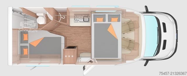 Autocaravana semi-integrada WEINSBERG CaraSuite 650 MF - MJ25 - 5 Sitzplätze - 85.508¤