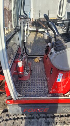 Mini ekskavatorius Neusson 1502 RD Krupp Hammer 4 x Löffel verbreit