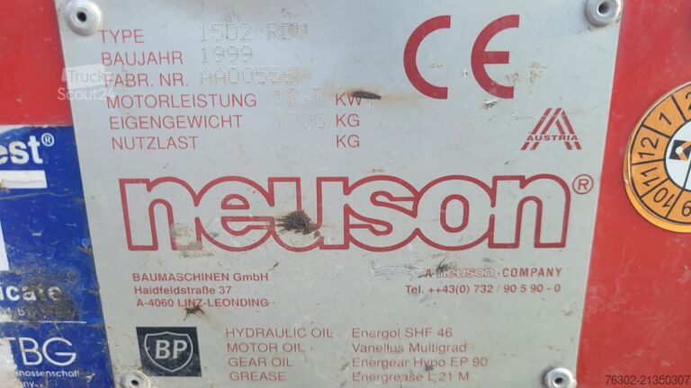 Mini ekskavatorius Neusson 1502 RD Krupp Hammer 4 x Löffel verbreit