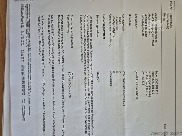 Betonpumpu sunkvežimis Schwing S36 Mercedes-Benz Autobetonpumpe S36  Mercedes-Benz