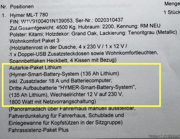 Camping-car semi-intégré Hymer MLT780
