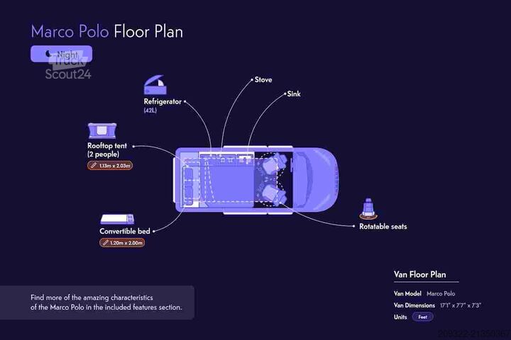 Lakóautó Mercedes Marco Polo 250d | 2022 | EURO 6 | Automatico | Venditore Professionale