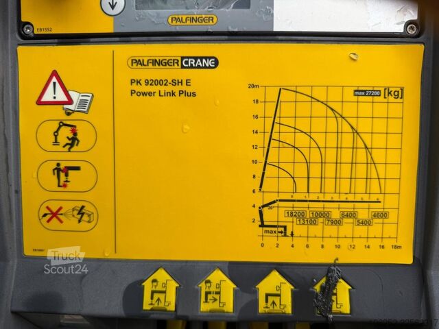 Autogru Volvo FH 750 8x2 + PALFINGER PK92002 SH E (6x - 20m) ...