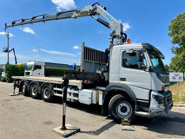 Open laadbak Volvo FMX 330 8x4 TRIDEM PRITSCHE + KRAN EFFER 265 / ...