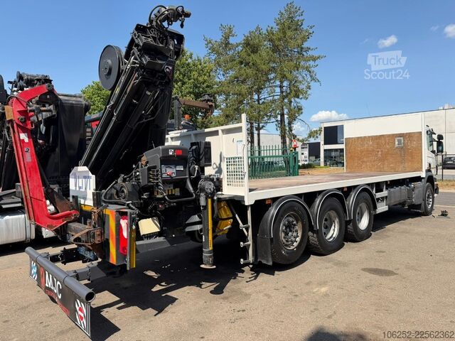 Ladepritsche Scania P410 8x4 PRITSCHE + KRAN HIAB 244 EP-4 HIDUO - ...