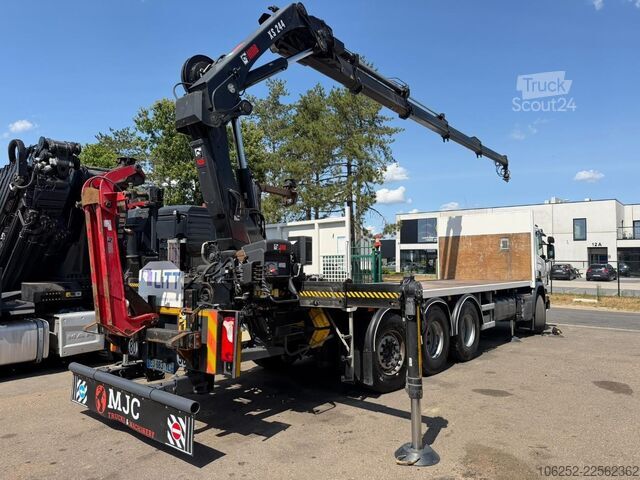 Навантажувальна платформа Scania P410 8x4 PRITSCHE + KRAN HIAB 244 EP-4 HIDUO - ...