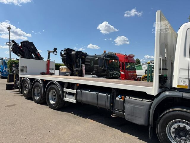 Навантажувальна платформа Scania P410 8x4 PRITSCHE + KRAN HIAB 244 EP-4 HIDUO - ...