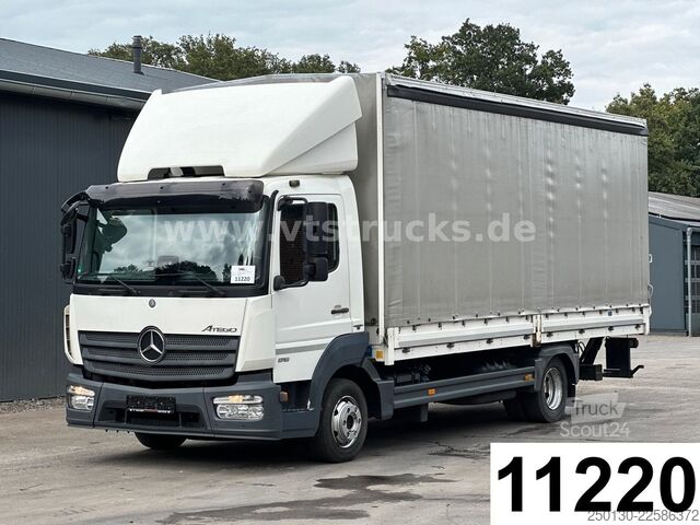 Gardinsidad skåpbil MERCEDES-BENZ Atego 816 4x2 Ladebordwand Bordwände